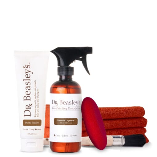 One bottle of Car Leather Cleanser against a white background.