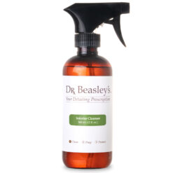 12. oz spray bottle of Dr. Beasley's Interior Cleanser on white background.