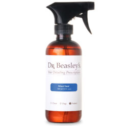 Dr Beasley's bottle of Spray on Wheel Sealant against white background.