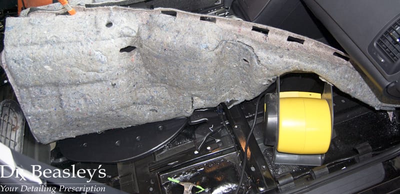 Water Damaged Carpet Removed