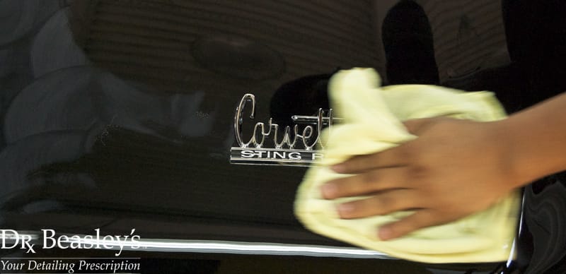 Waxing a Corvette