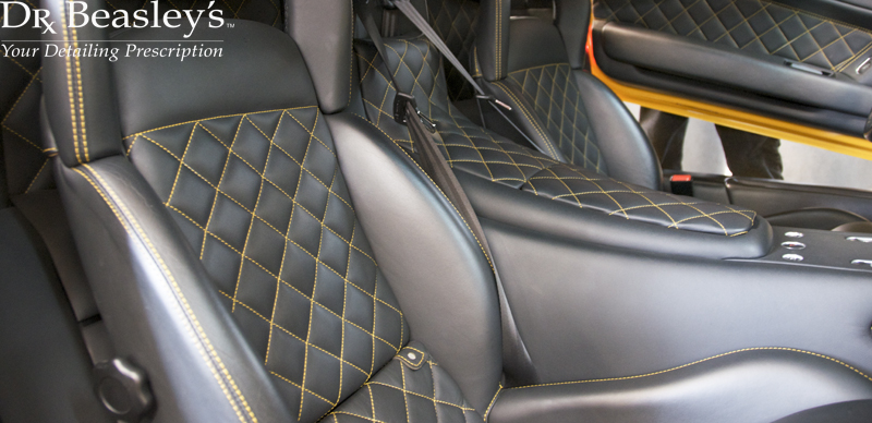 Yellow Lamborghini Leather Seats