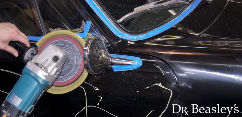 Tape on Car for Detailing