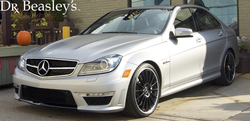 Matte Grey Mercedes C63 AMG