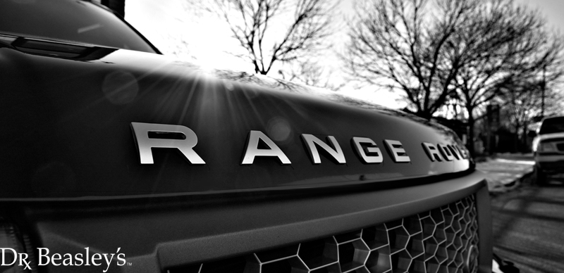 Black and White Range Rover