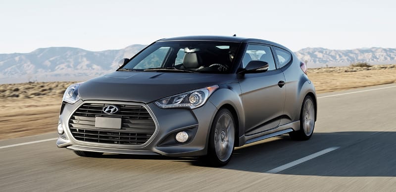 Matte Grey Hyundai Veloster Turbo