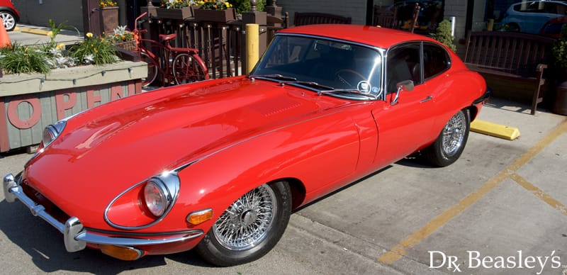 Red Jaguar E-Type