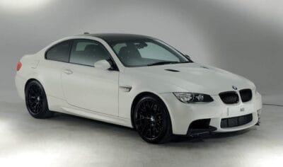 matte white bmw m3