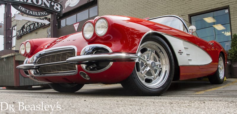 Red Corvette Close Up