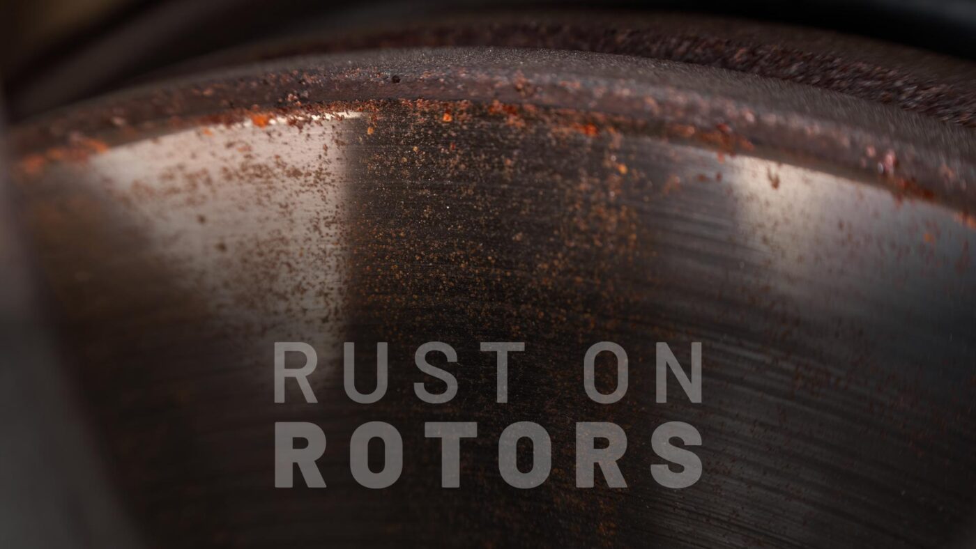 A rusted rotor