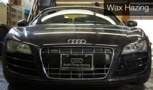 car wax hazing on surface