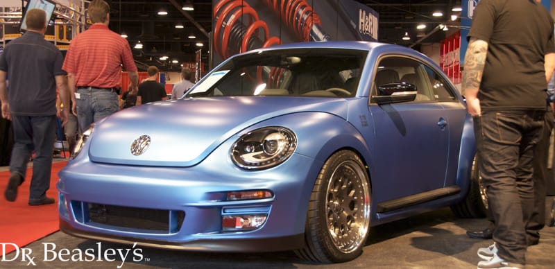 Blue Matte Paint Volkswagon Beetle