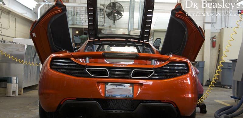 Orange McLaren Doors Open