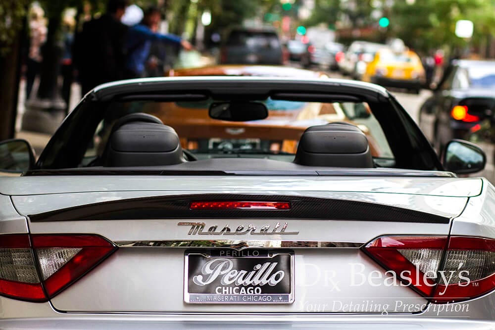 Silver Maserati Rear