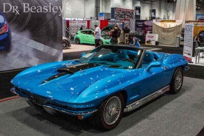 Blue Corvette Stingray, SEMA Show, 2013