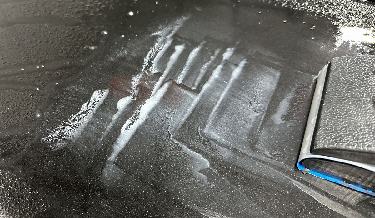 Sanding slurry from wet sanding.
