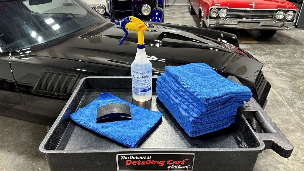 Supplies needed to wet sand paint.