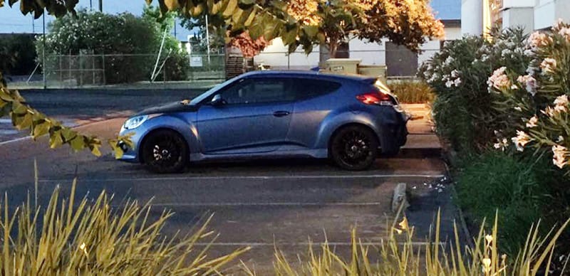 Matte Blue Hyundai Veloster Turbo