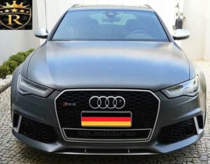 Matte Gray Audi RS6 Head On