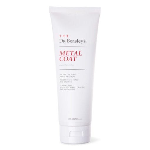 8 oz. tube of Dr. Beasley's metal coat against a white background.