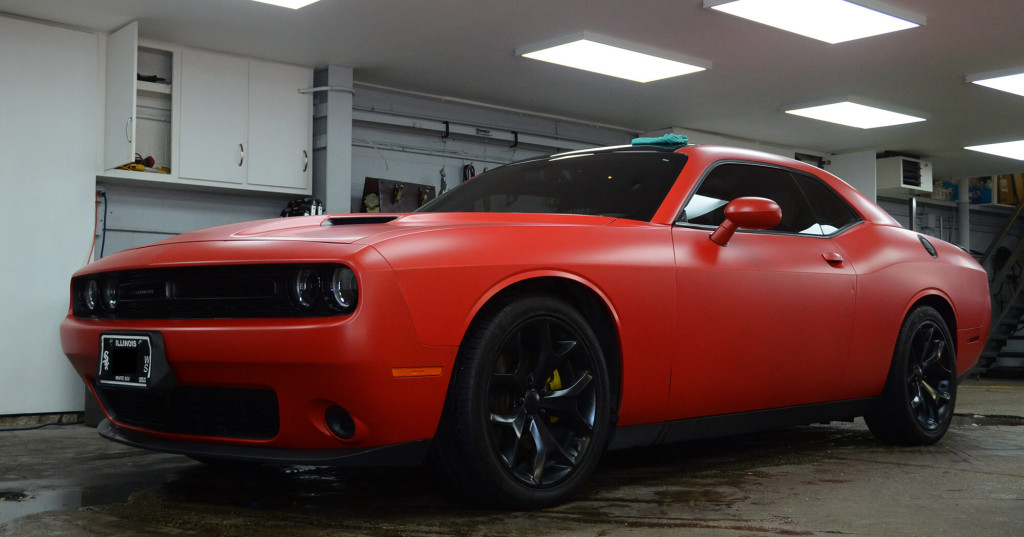 XPEL Stealth, dodge, dodge challenger, challenger, matte red