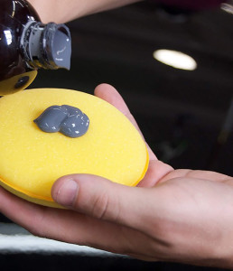 Hand polishing preparation