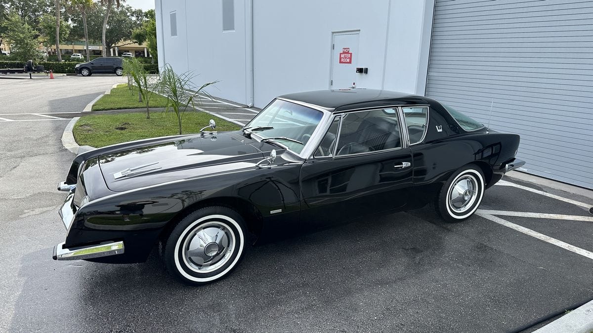 Black 1963 Studebaker Avanti R2