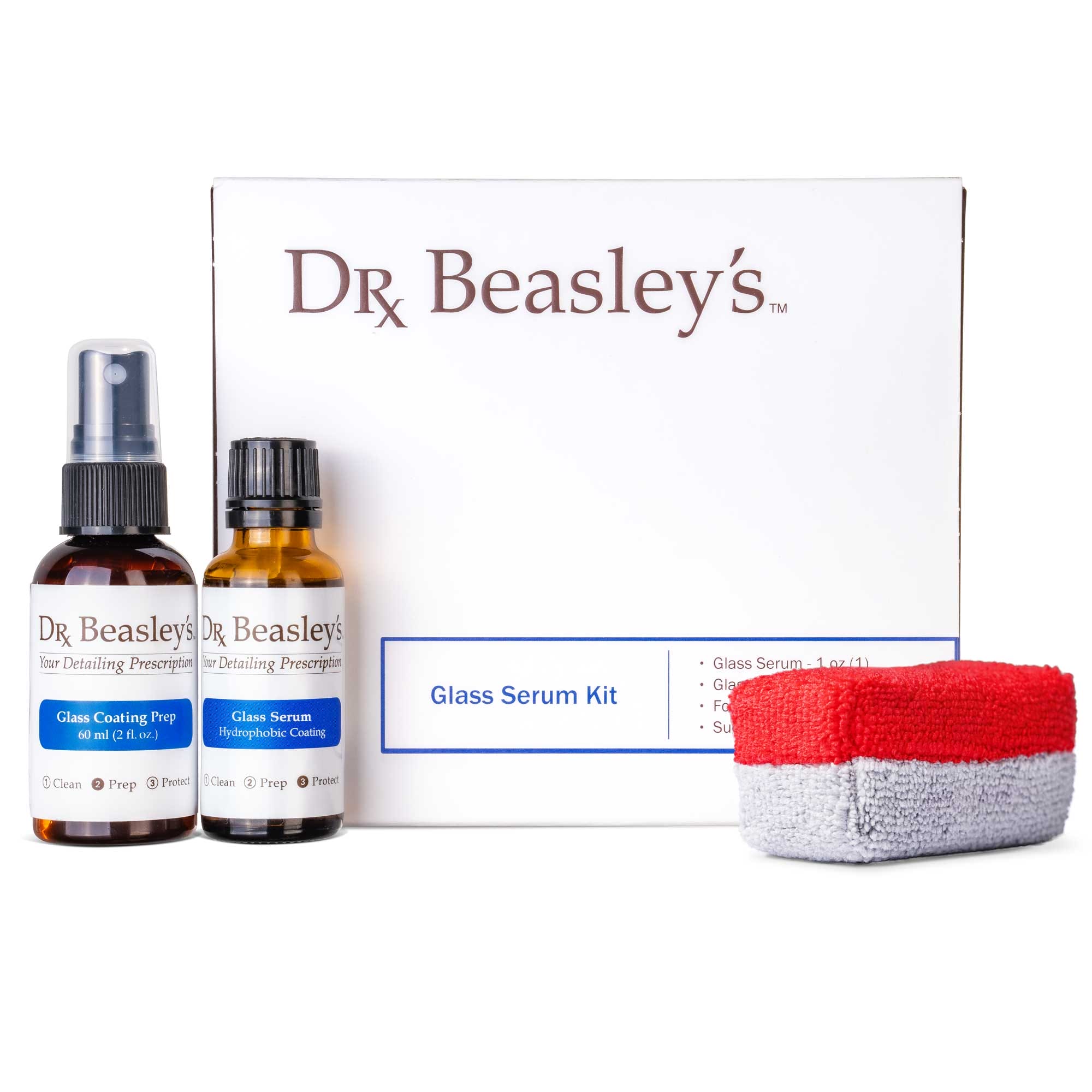 Dr. Beasley's Glass Serum Kit Hydrophobic Ceramic Coating for Windshields