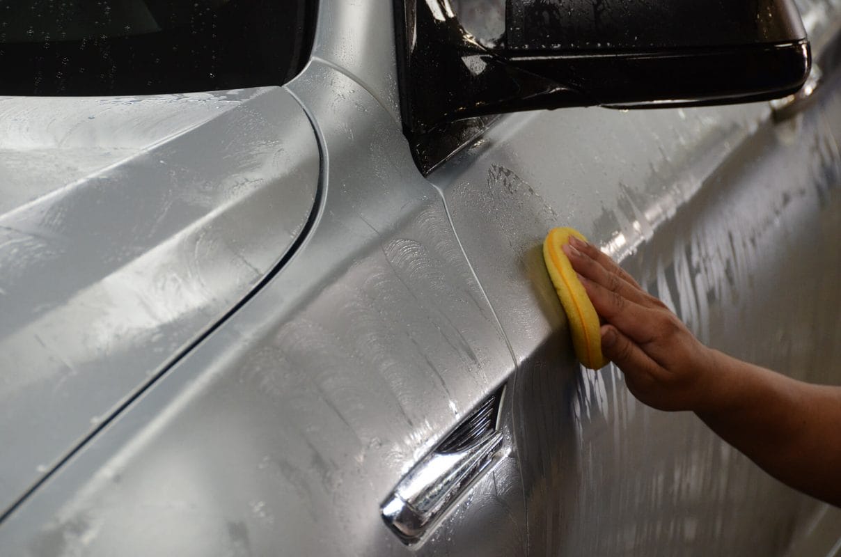 Matte Paint Coating being applied