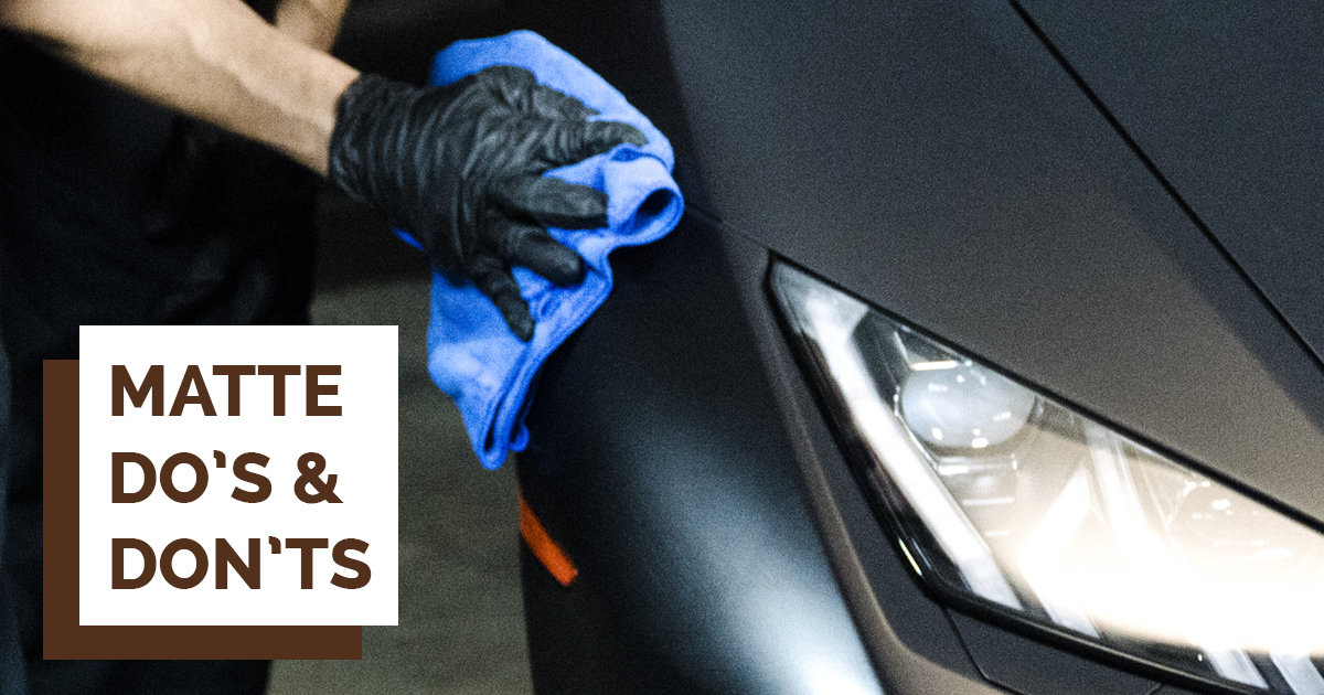 how to clean matte paint