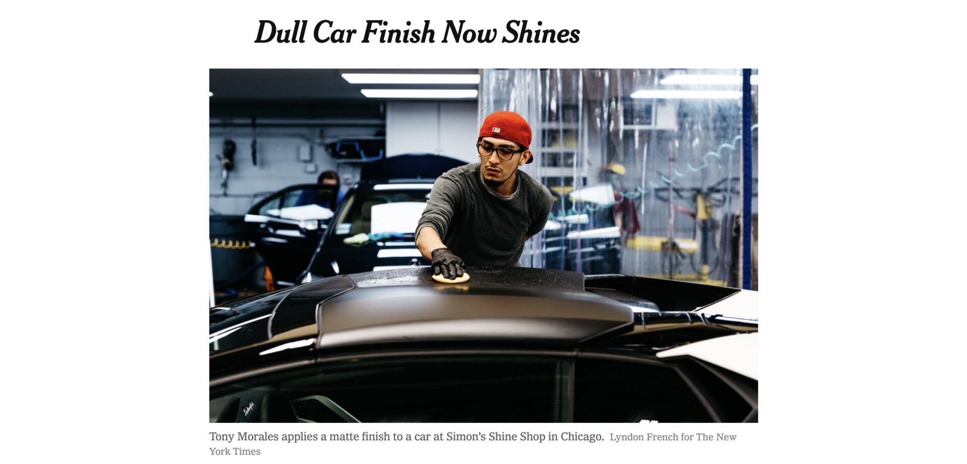 Dr. Beasley's matte detailing products featured in the New York Times