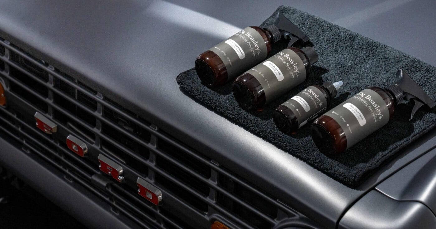 Dr. Beasley’s car care products: matte finish care