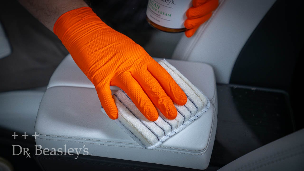 Conditioning Tesla vegan leather