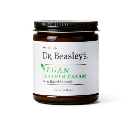 Dr. Beasley's Vegan Leather Cream 9 oz jar.