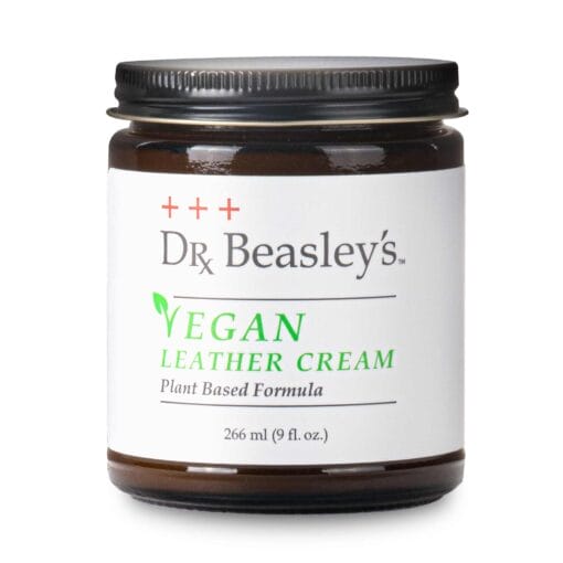 Dr. Beasley's Vegan Leather Cream 9 oz jar.