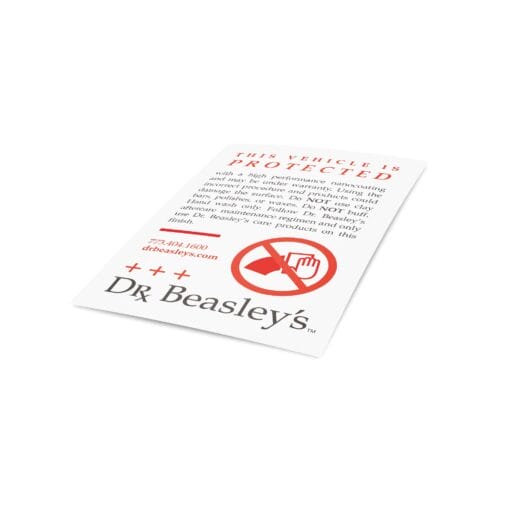Dr. Beasley's Gloss Protection Door Jamb Sticker