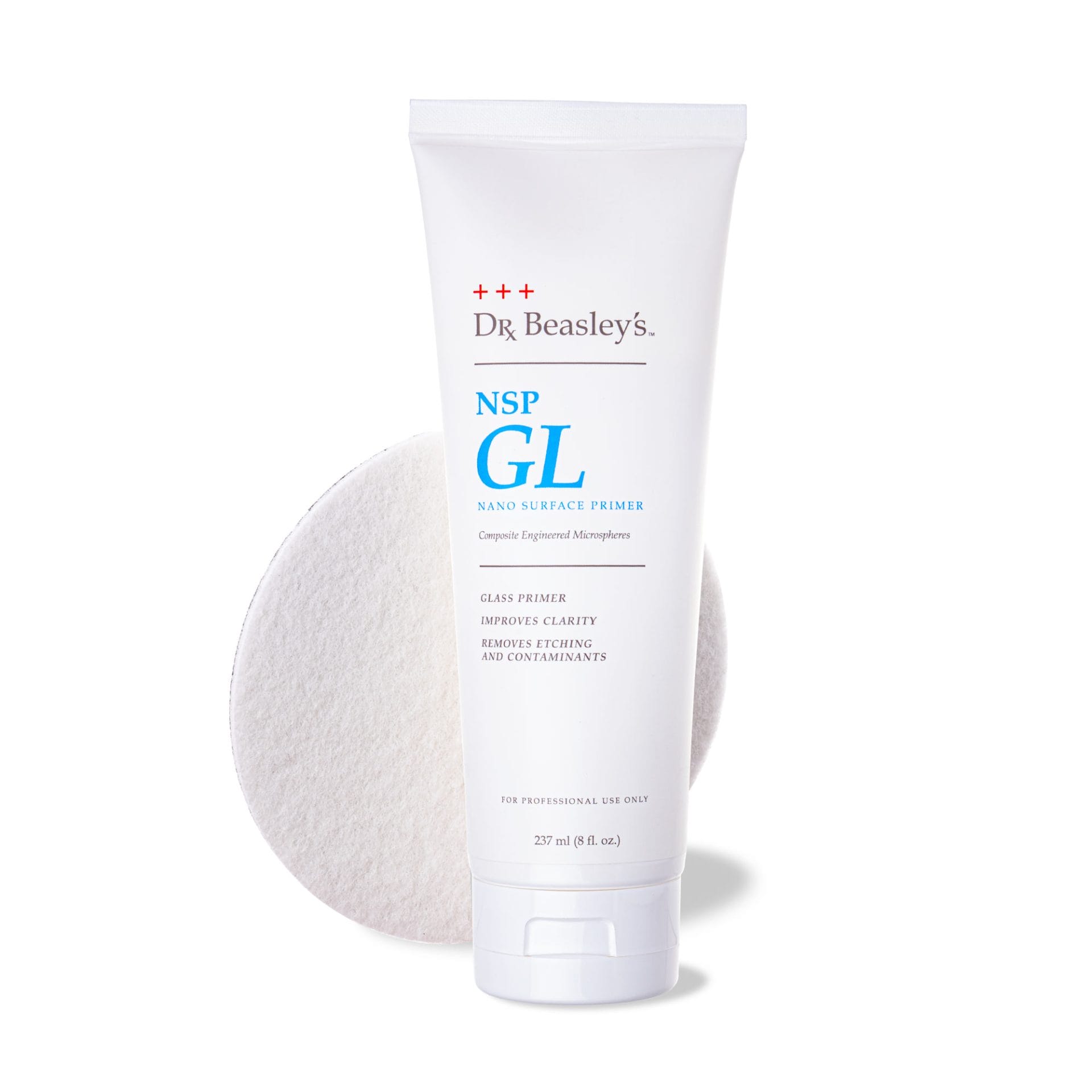 Dr. Beasley's NSP GL glass polish with rayon glass polishing pad