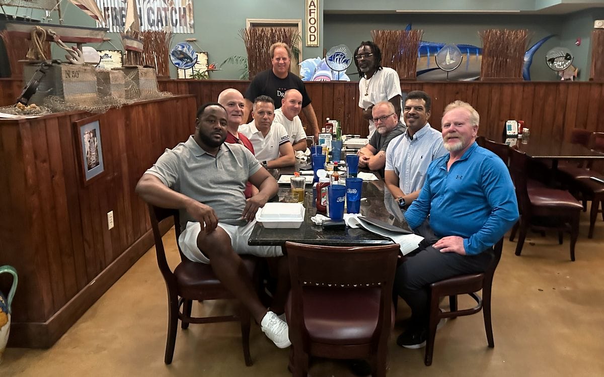 Detailing class having dinner