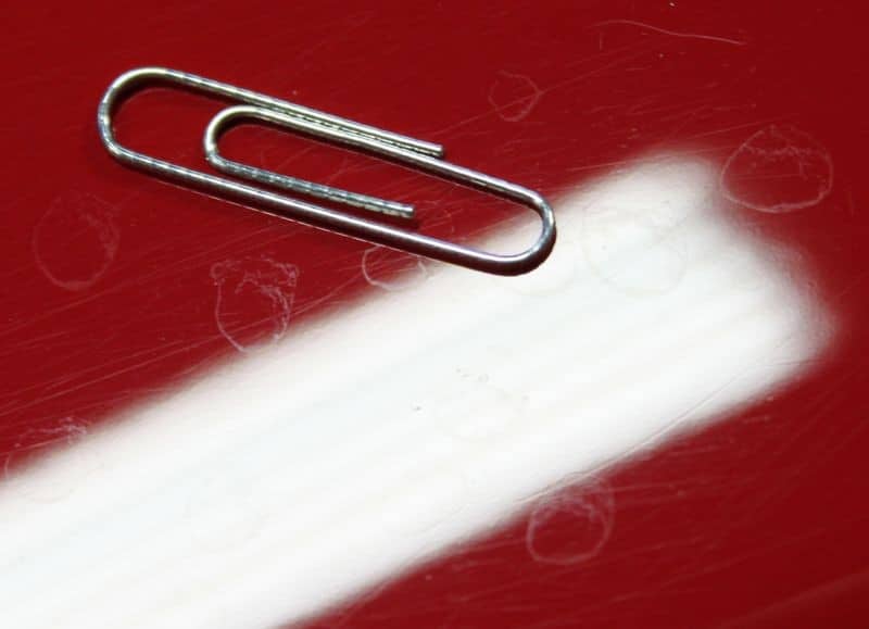 Etch mark from water spot