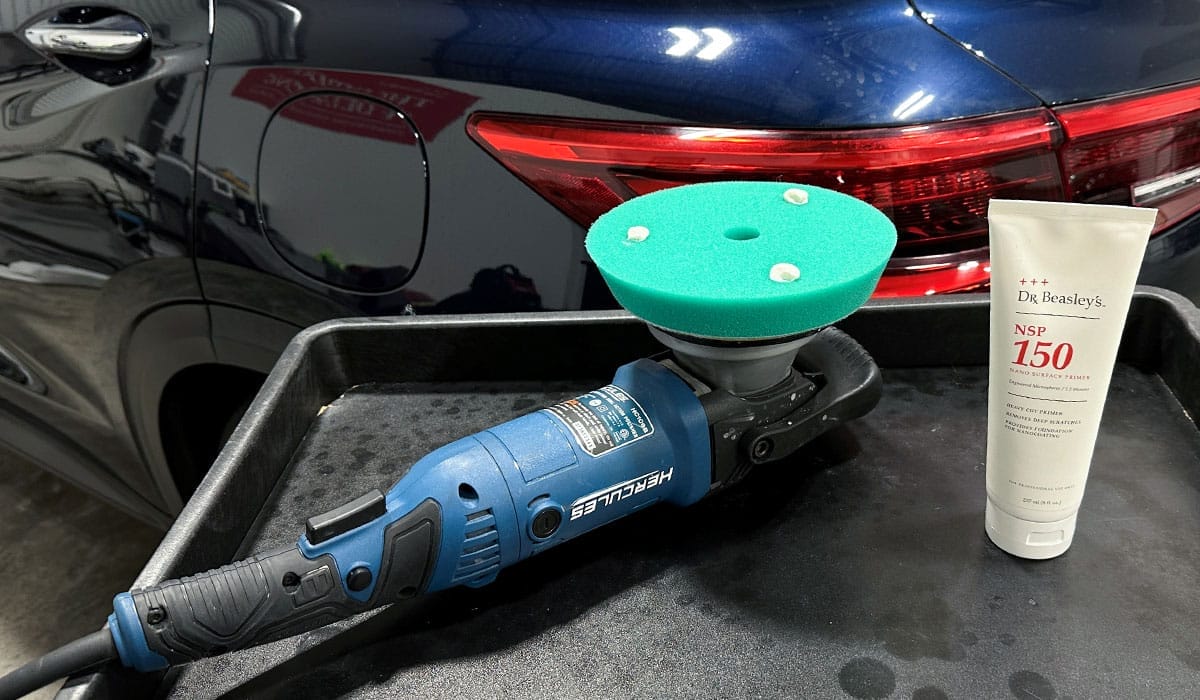 Harbor Freight Forced Rotation Polisher with Cutting Compound