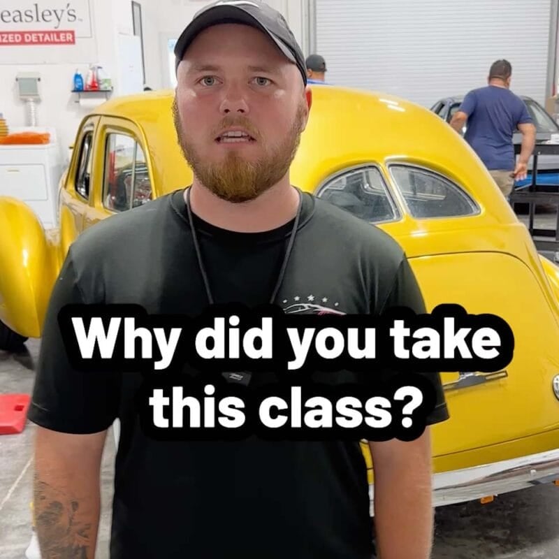 Detailing class testimonial