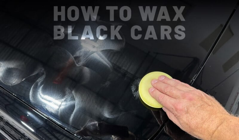 How to wax a black car