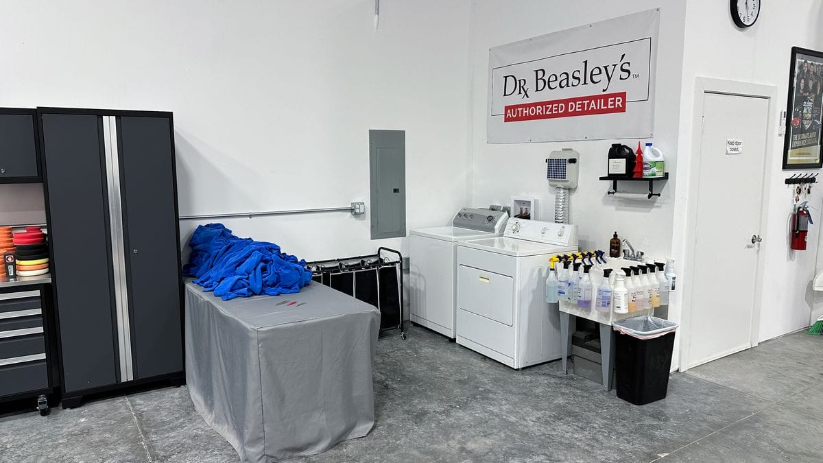 Washing machines for detailing garage