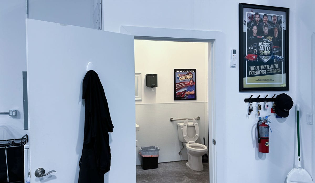 Bathroom facility for detailing class