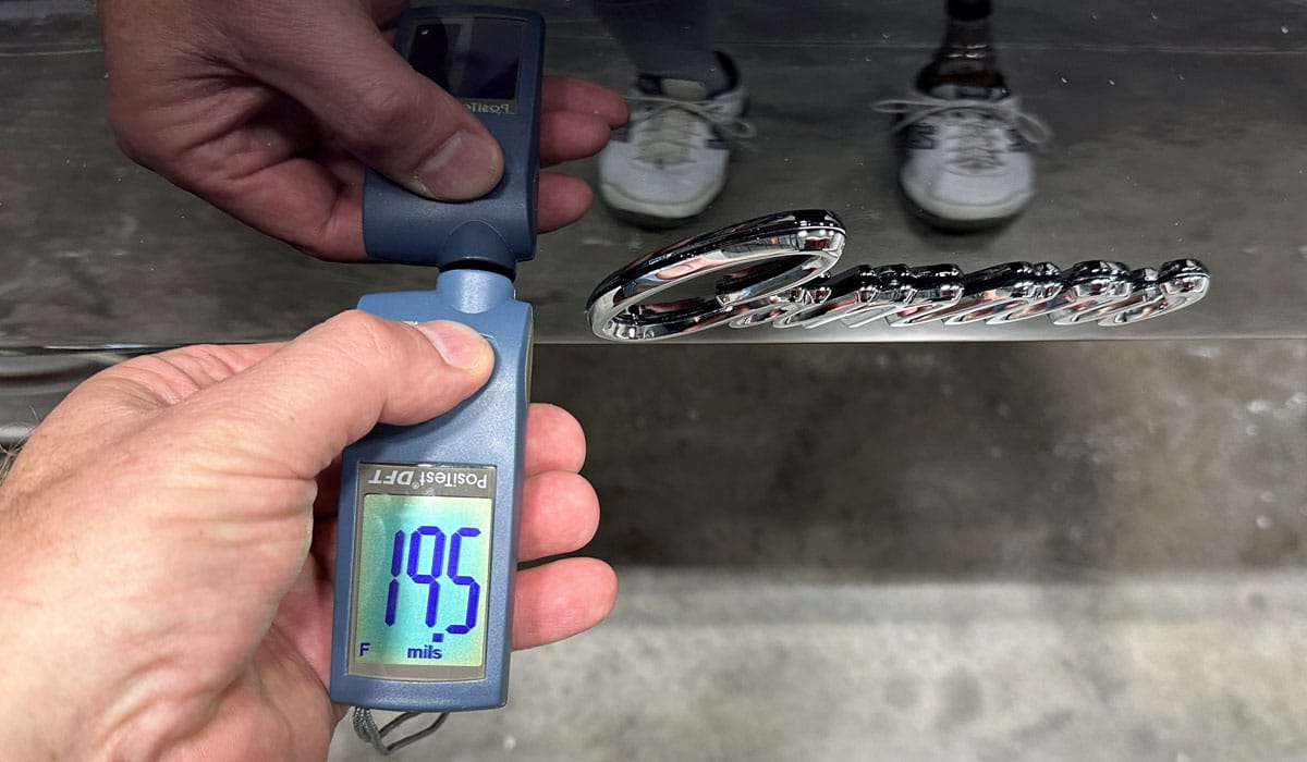 Paint thickness gauge
