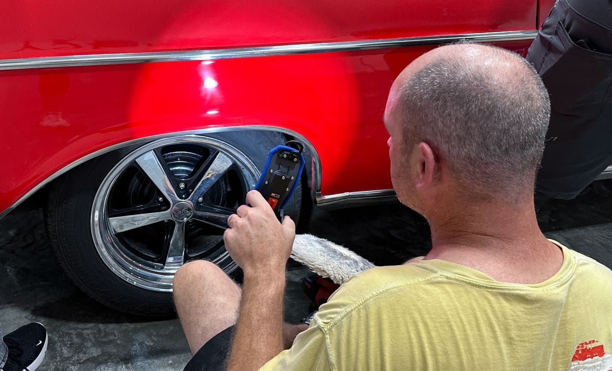 Using rotary polishers in Mike Phillips detailing class