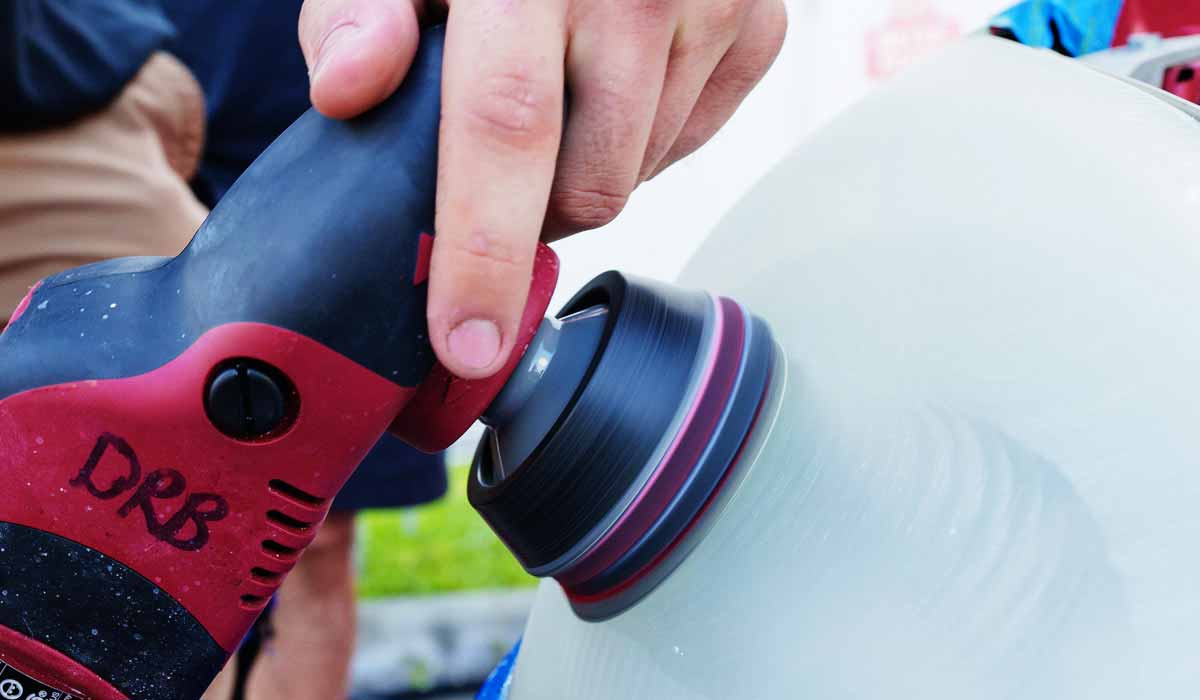 Rotary sanding headlights