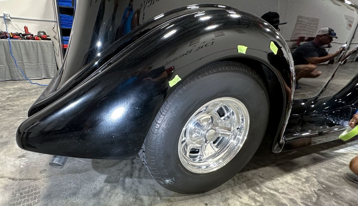 Oxidation on black car paint