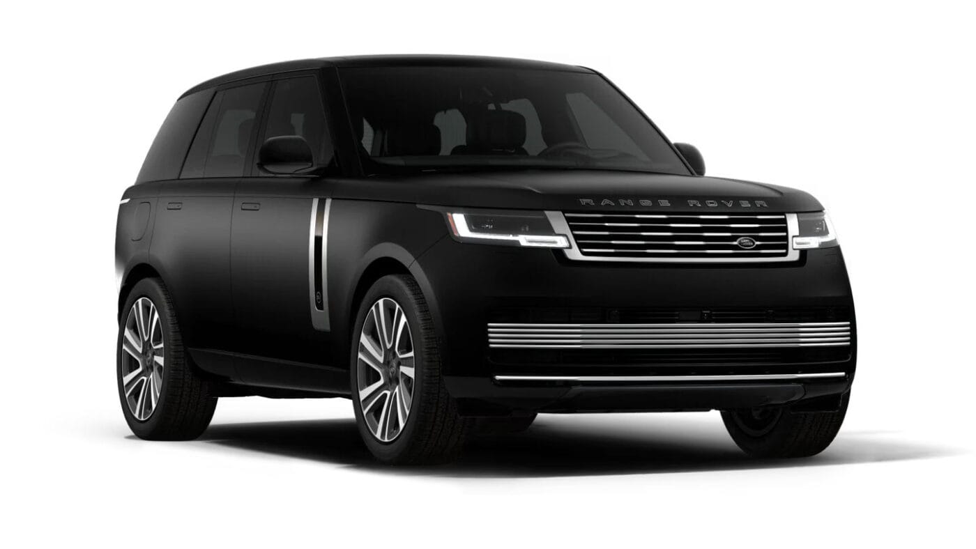 2025 Range Rover SV in Obsidian Black Satin paint