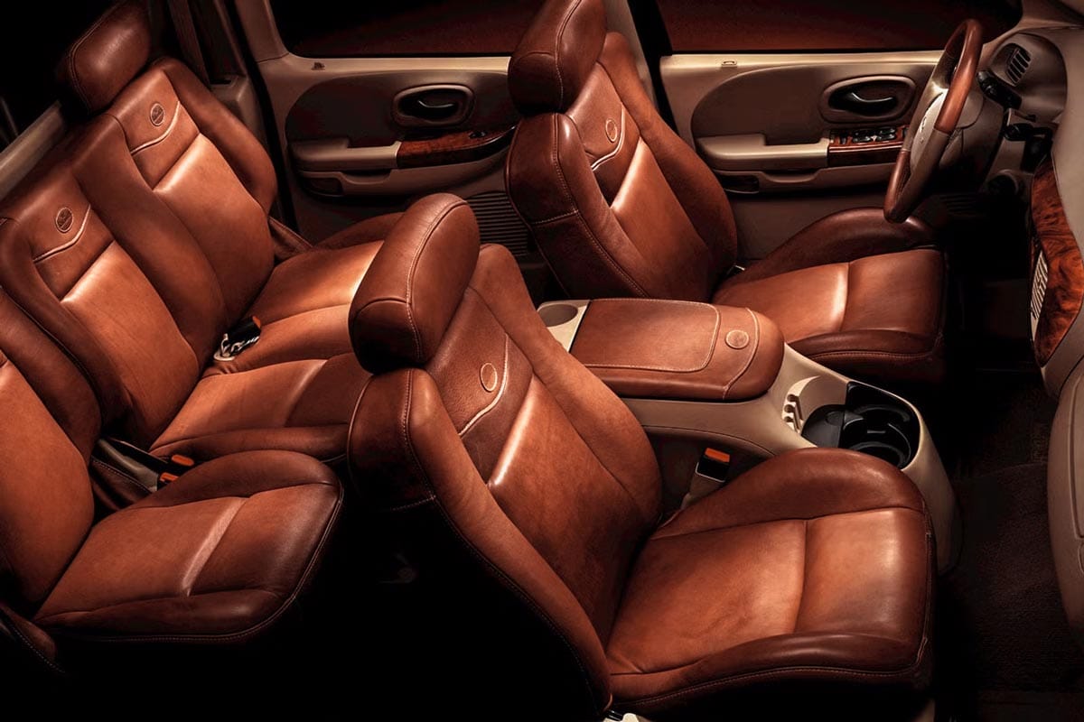 Aniline leather interior of a 2001 King Ranch Ford F-150